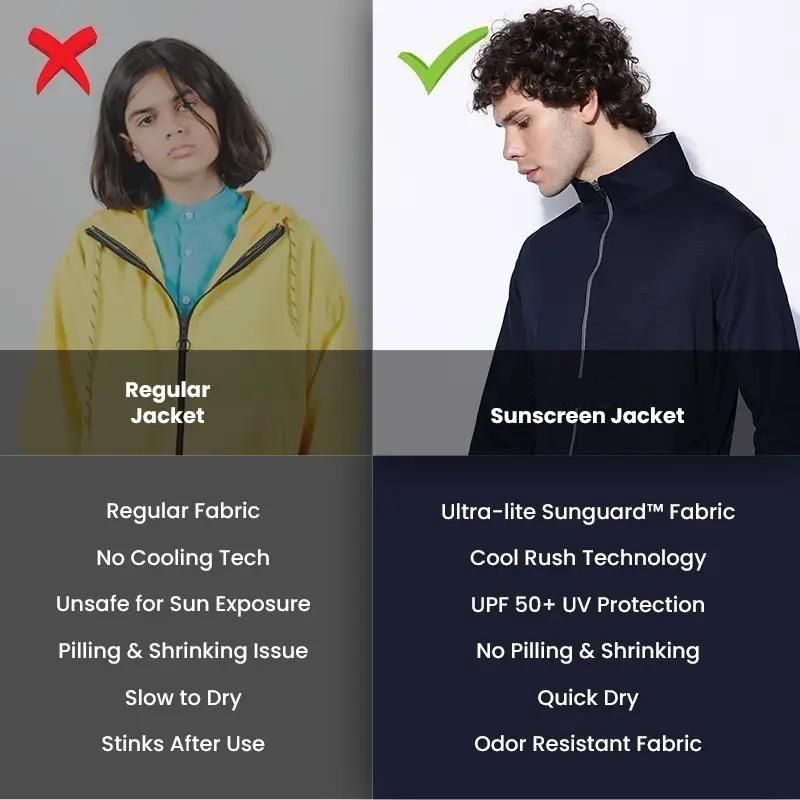 Sunscreen with UV Protection Lightweight Jackets